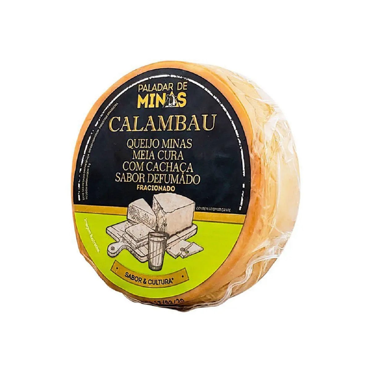 Queijo Calambau Defumado com Cachaça Paladar de Minas Aproximadamente 250 g