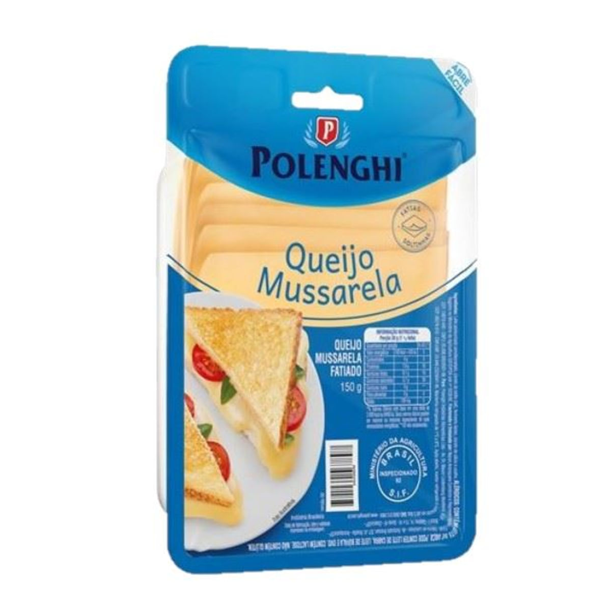 Queijo Mussarela Fatiado Polenghi Aprox. 200g