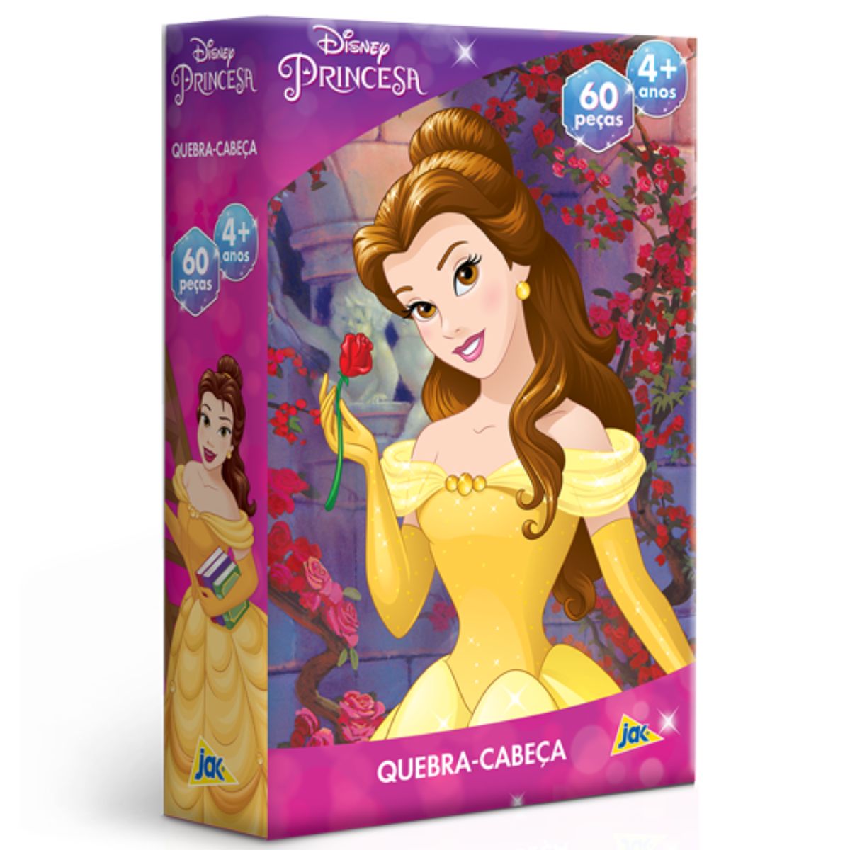 Quebra-Cabeça Princesa Bela 60 Peças Jak 2800