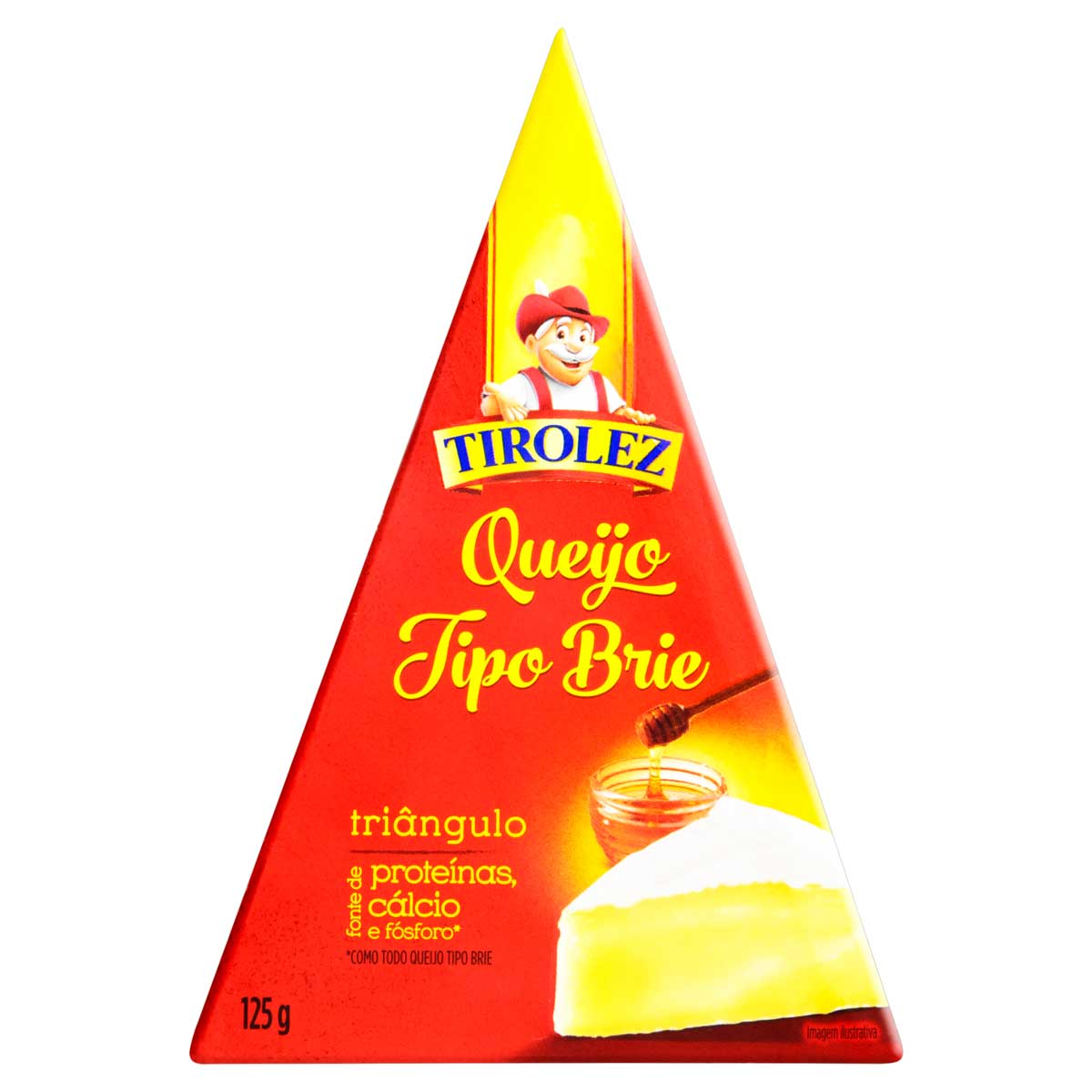 Queijo Brie Triângulo Tirolez Caixa 125 g