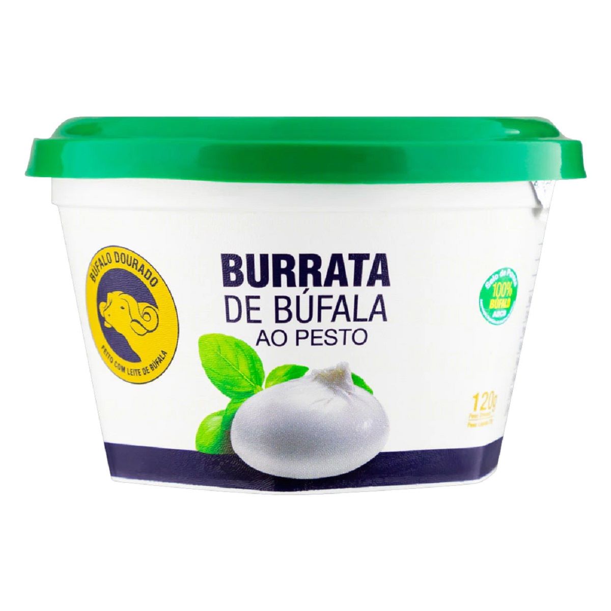 Queijo Burrata ao Pesto Búfalo Dourado 120 g