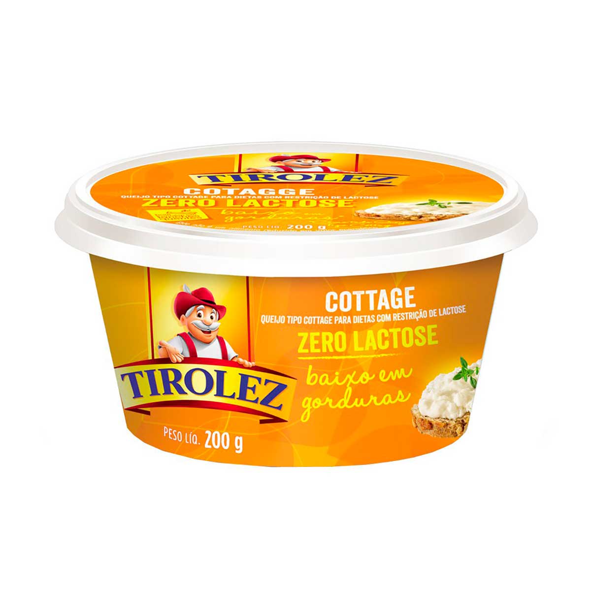 Cottage Zero Lactose Tirolez 200 g