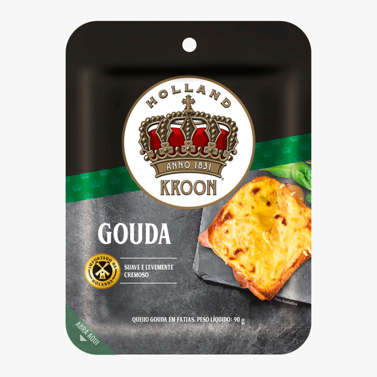 Queijo Gouda Kroon Fatiado 90 g