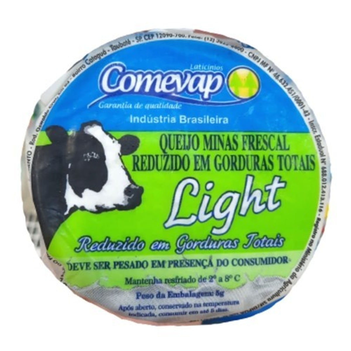 Queijo Minas Frescal Light Comevap