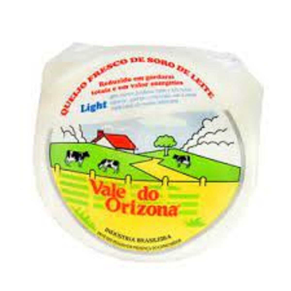 Queijo Minas Frescal Light Peça Vale do Orizona Aproximadamente 500 g