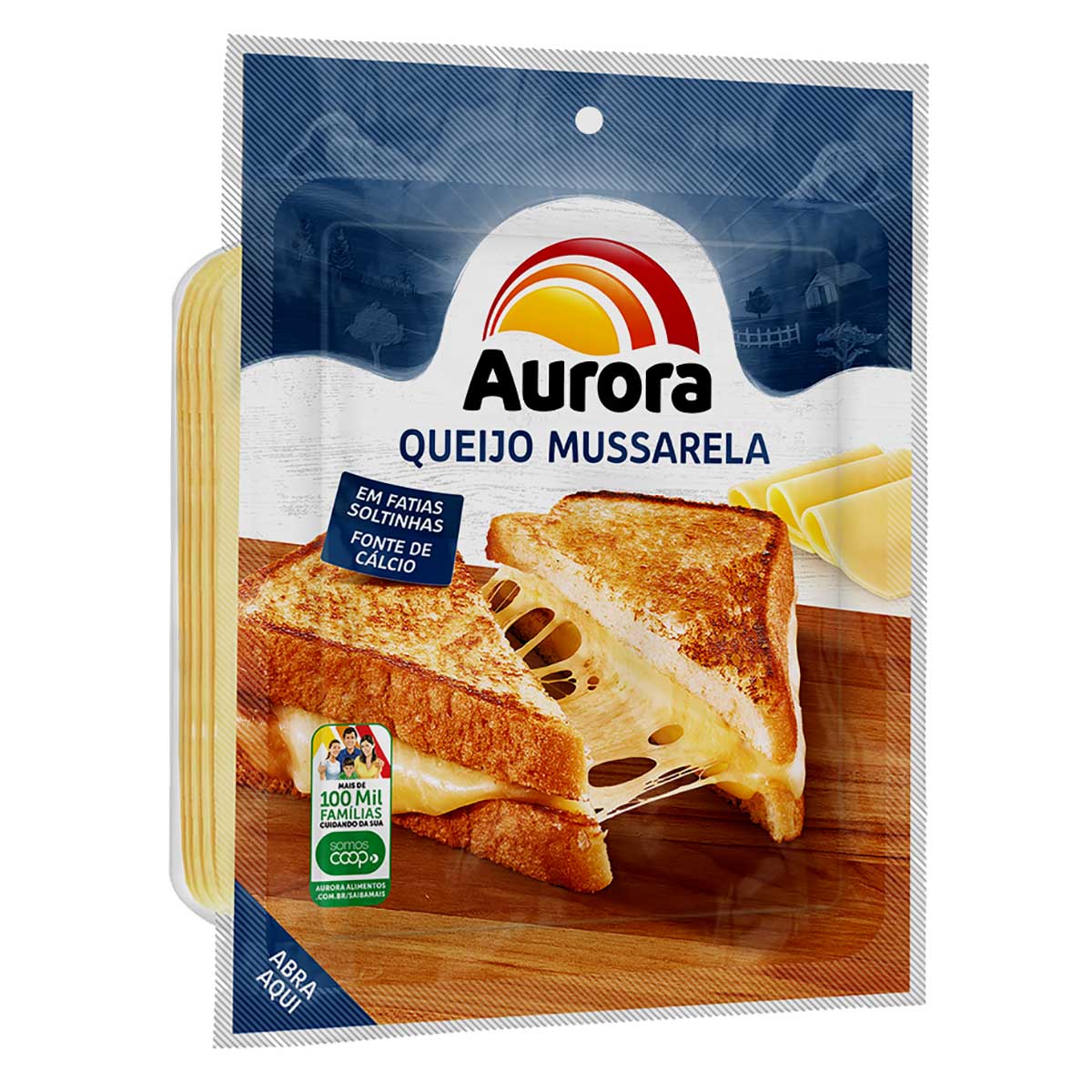 Queijo Muçarela Fatiado Aurora 150g