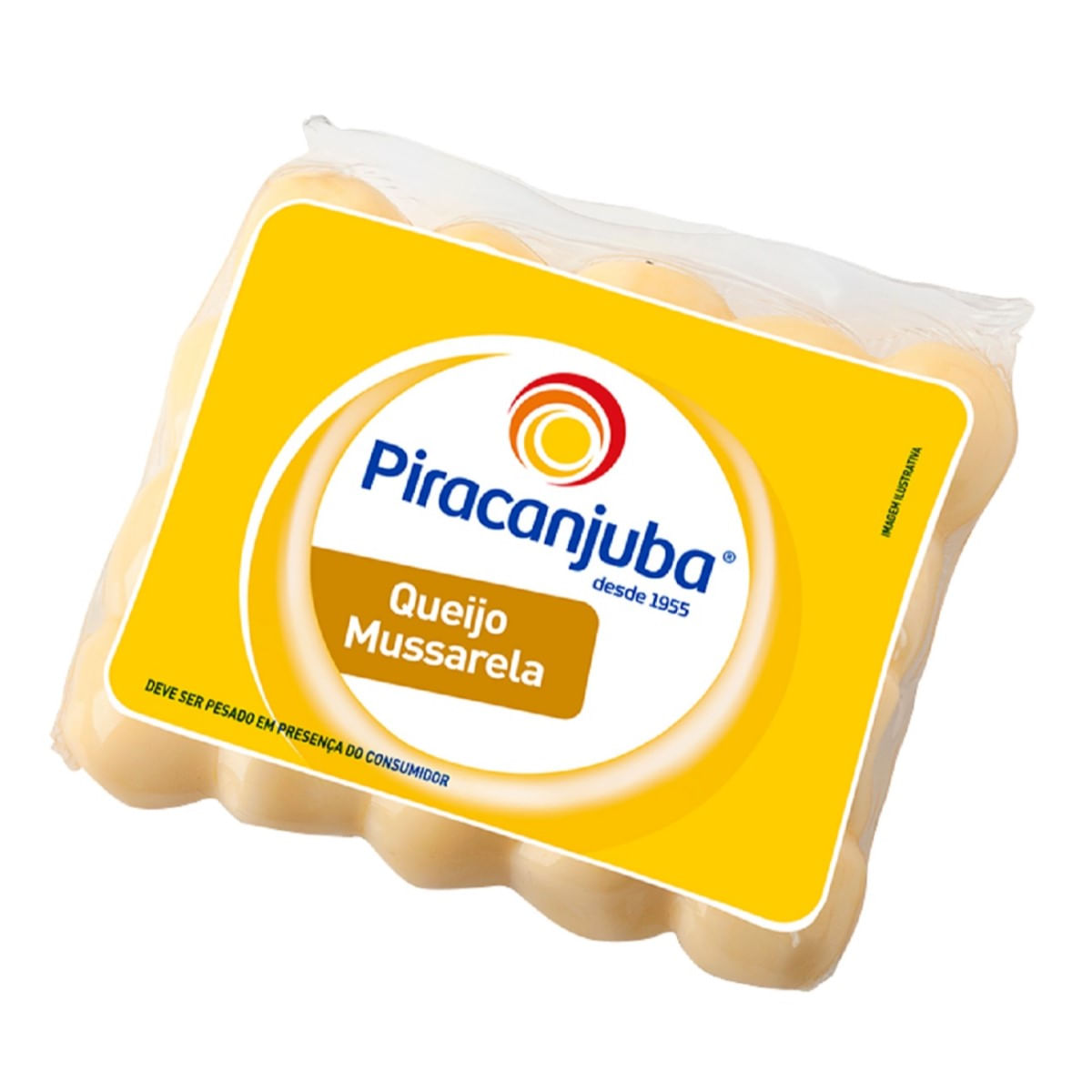 Queijo Mussarela Bolinha Piracanjuba Aproximadamente 500 g