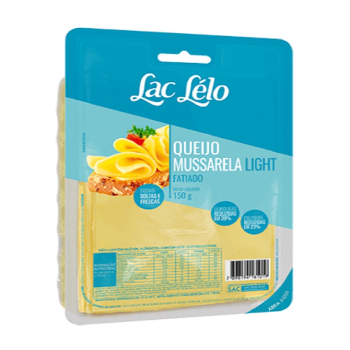 Queijo Mussarela Fatiado Lac Lelo 150 g