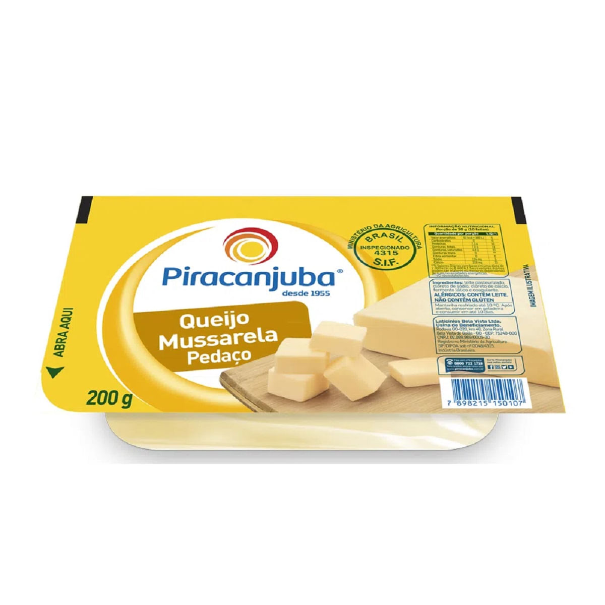 Queijo Mussarela Fatiado Piracanjuba 200 g