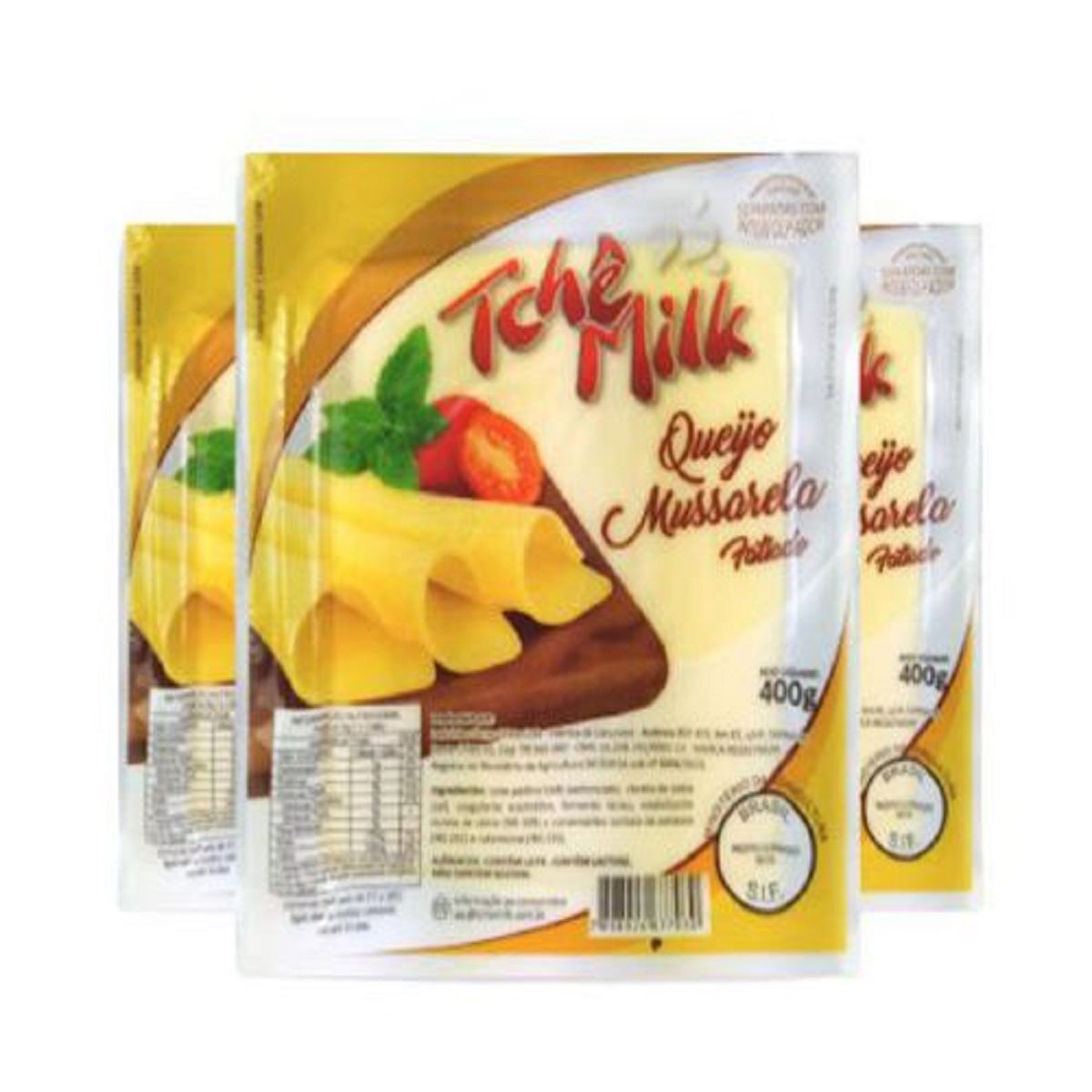 Queijo Mussarela Fatiada Tchê Milk 400 g