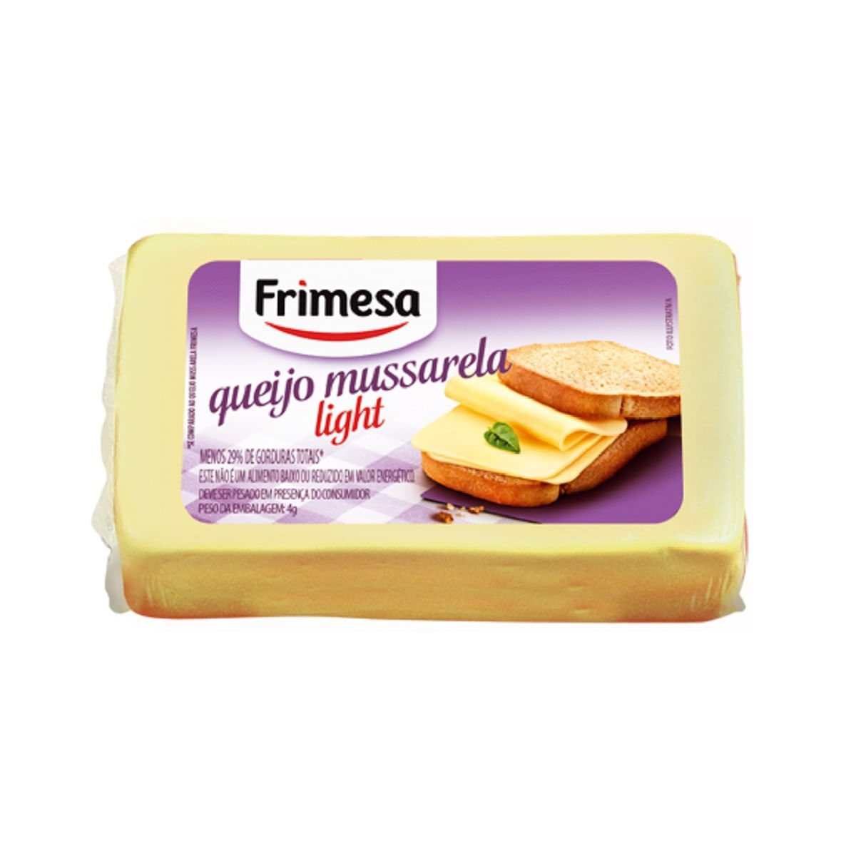 Queijo Mussarela Light Mini Frimesa Aproximadamente 500 g