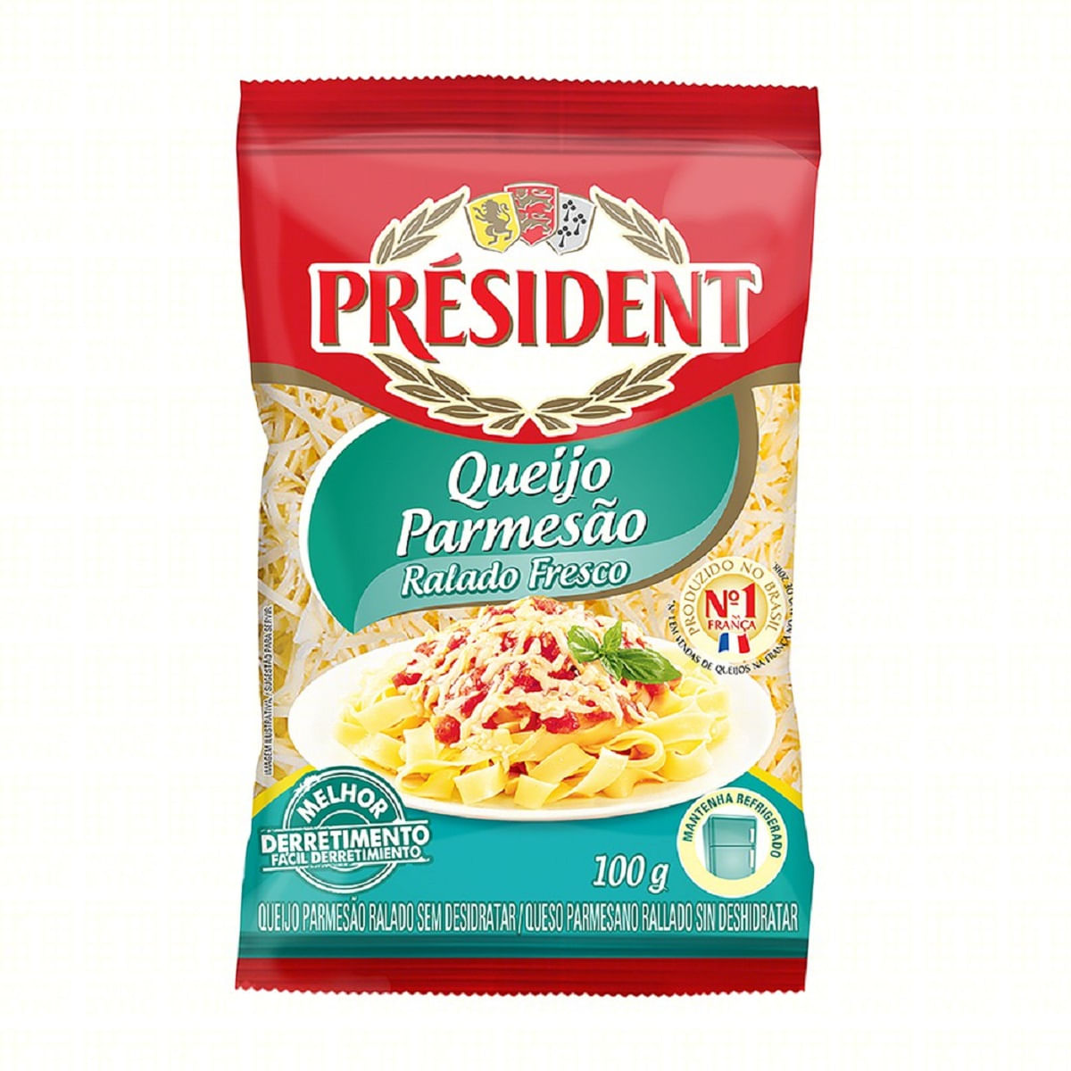 Queijo Parmesão Ralado Fresco President 100 g