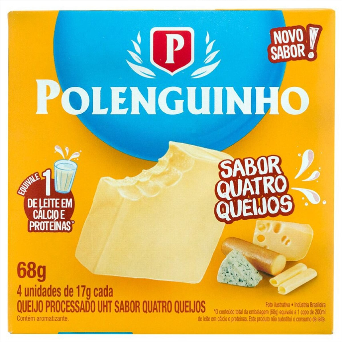 Queijo Polenguinho Quatro Queijos 4 x 17 g