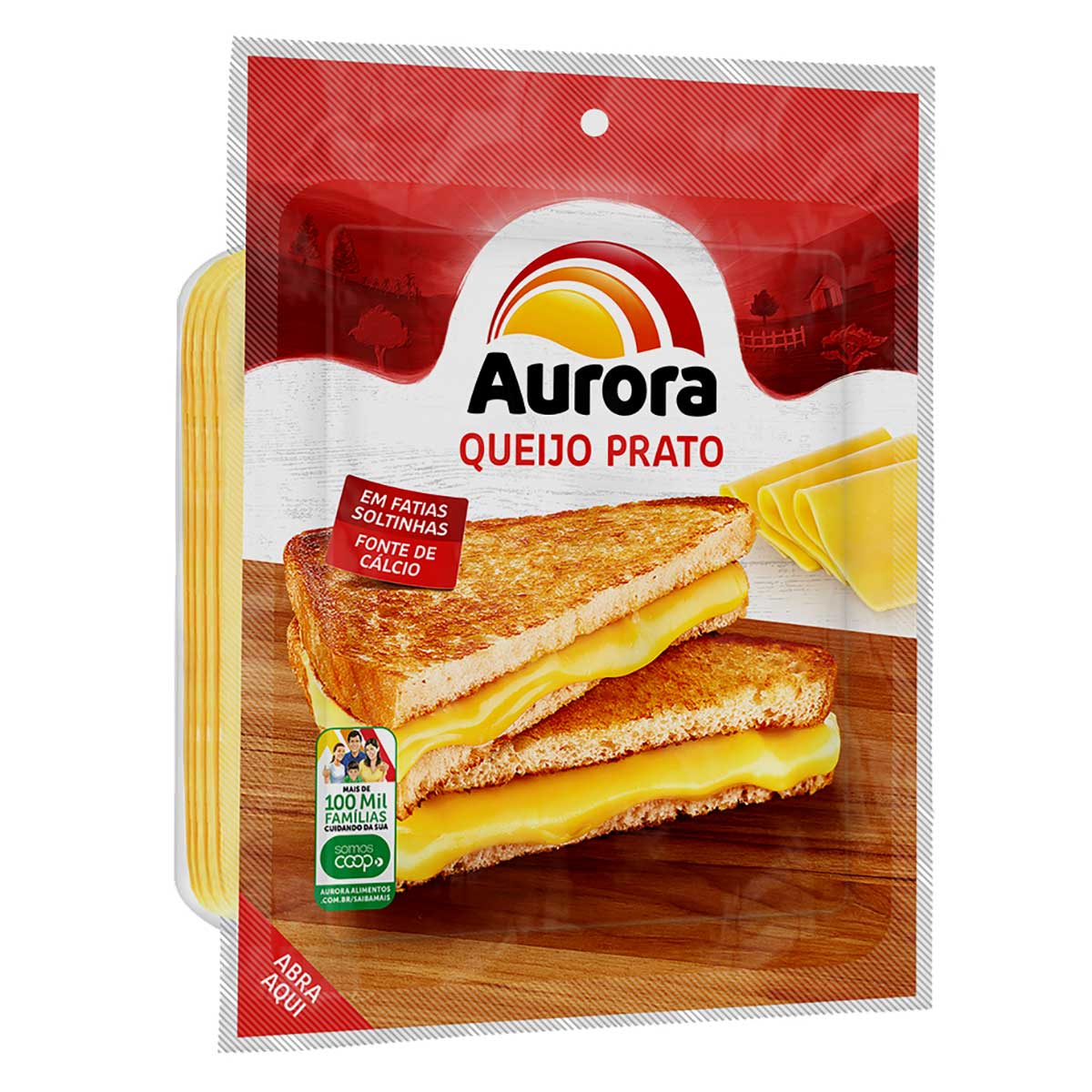 Queijo Prato Fatiado Aurora 150g