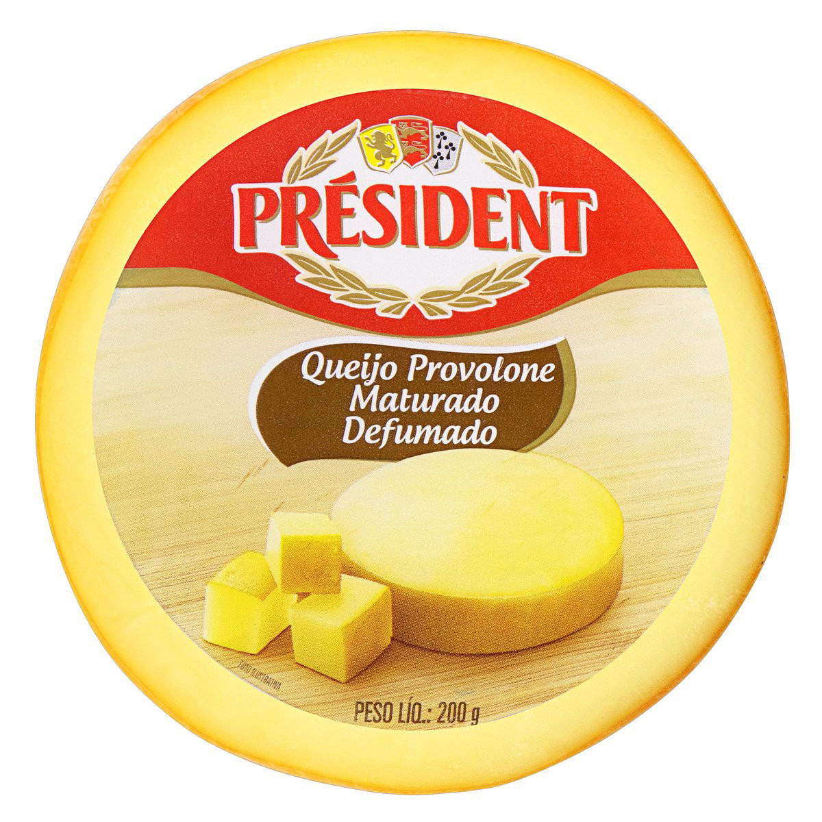 Queijo Provolone Defumado Fracionado Président Aprox. 200g