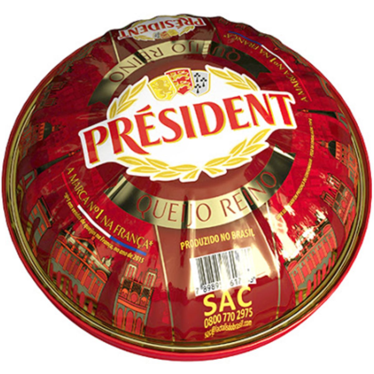 Queijo Reino Meia Lata President Aproximadamente 180 g