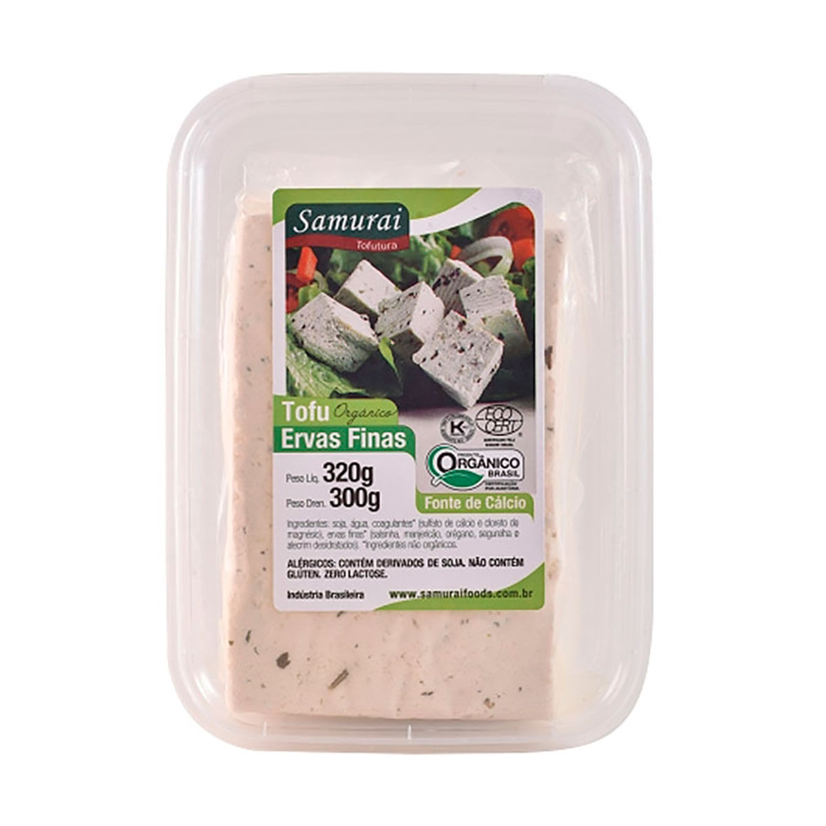 Queijo Tofu de Ervas Finas sem Lactose Samurai 320 g