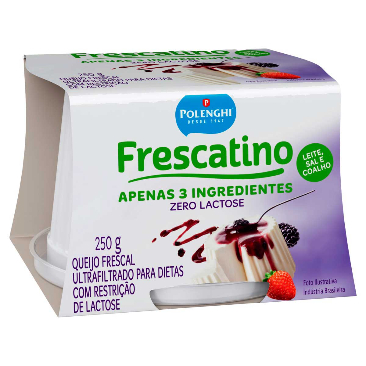 Queijo Zero Lactose Frescatino Polenghi 250g