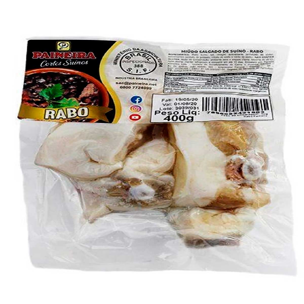 Rabo Suíno Salgado Paineira 400 g