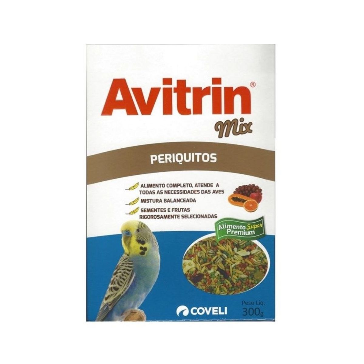 Ração Coveli Avitrin Mix para Periquitos com 300 g