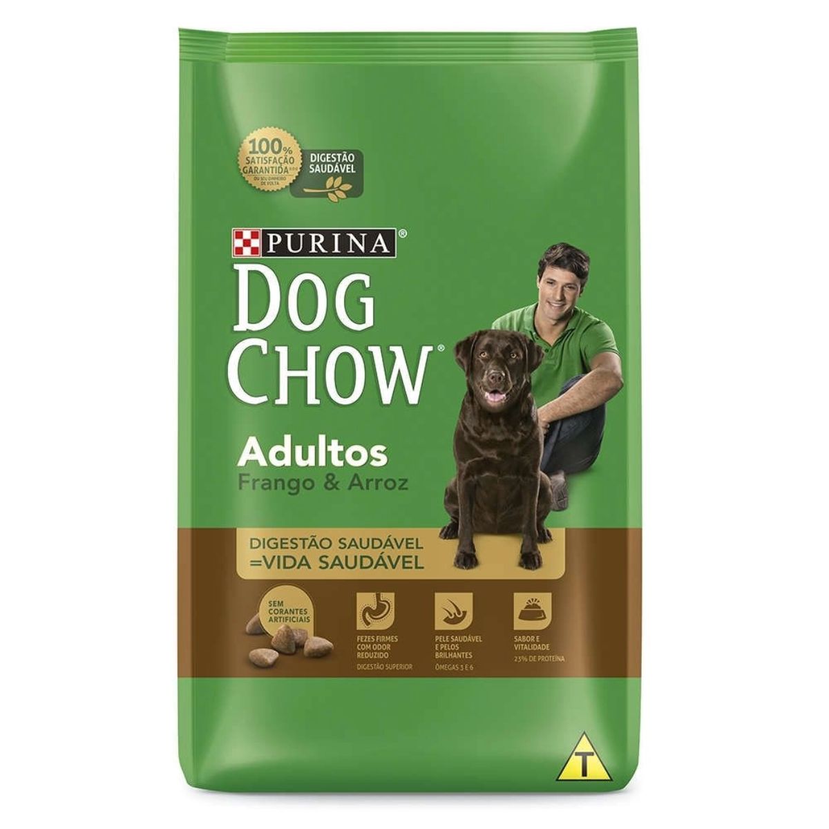 Ração para Cachorro Adulto Dog Chow Sabor Frango e Arroz 3Kg