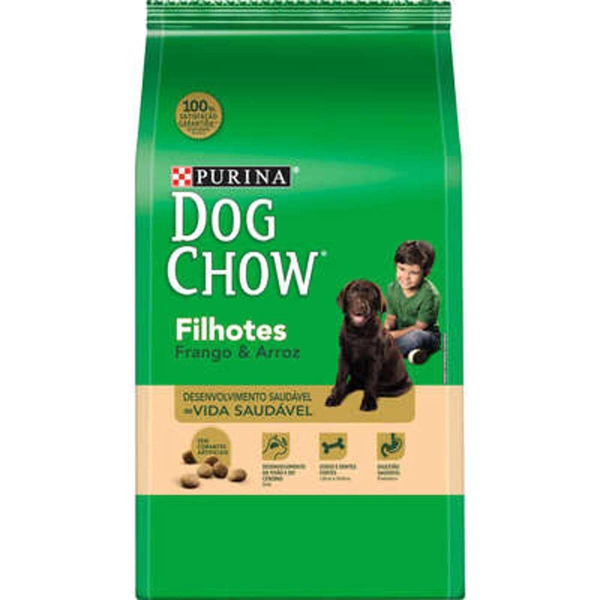 Ração Dog Chow para Cães Filhotes Sabor Frango e Arroz 3 kg