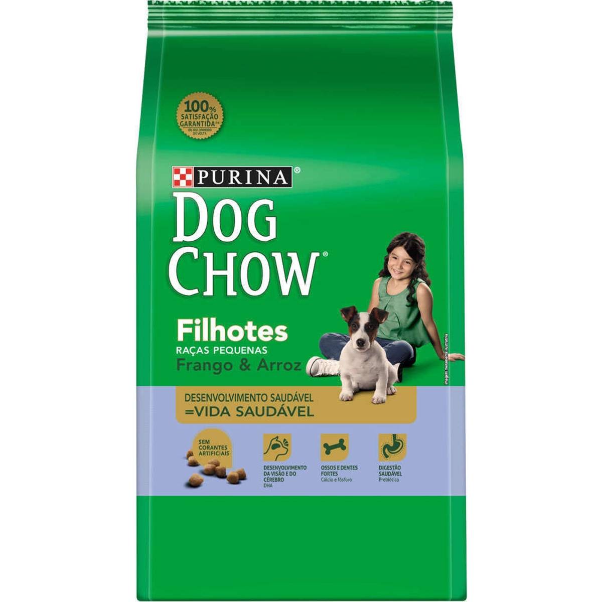 Ração Nestlé Purina Dog Chow Filhotes Raças Pequenas Frango e Arroz - 1 kg