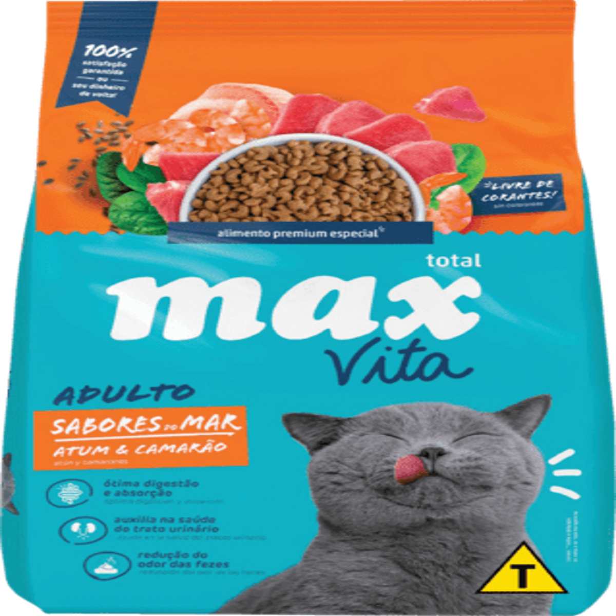 Ração para Gatos Adultos Max Vita Sabores do Mar Pacote 1 kg