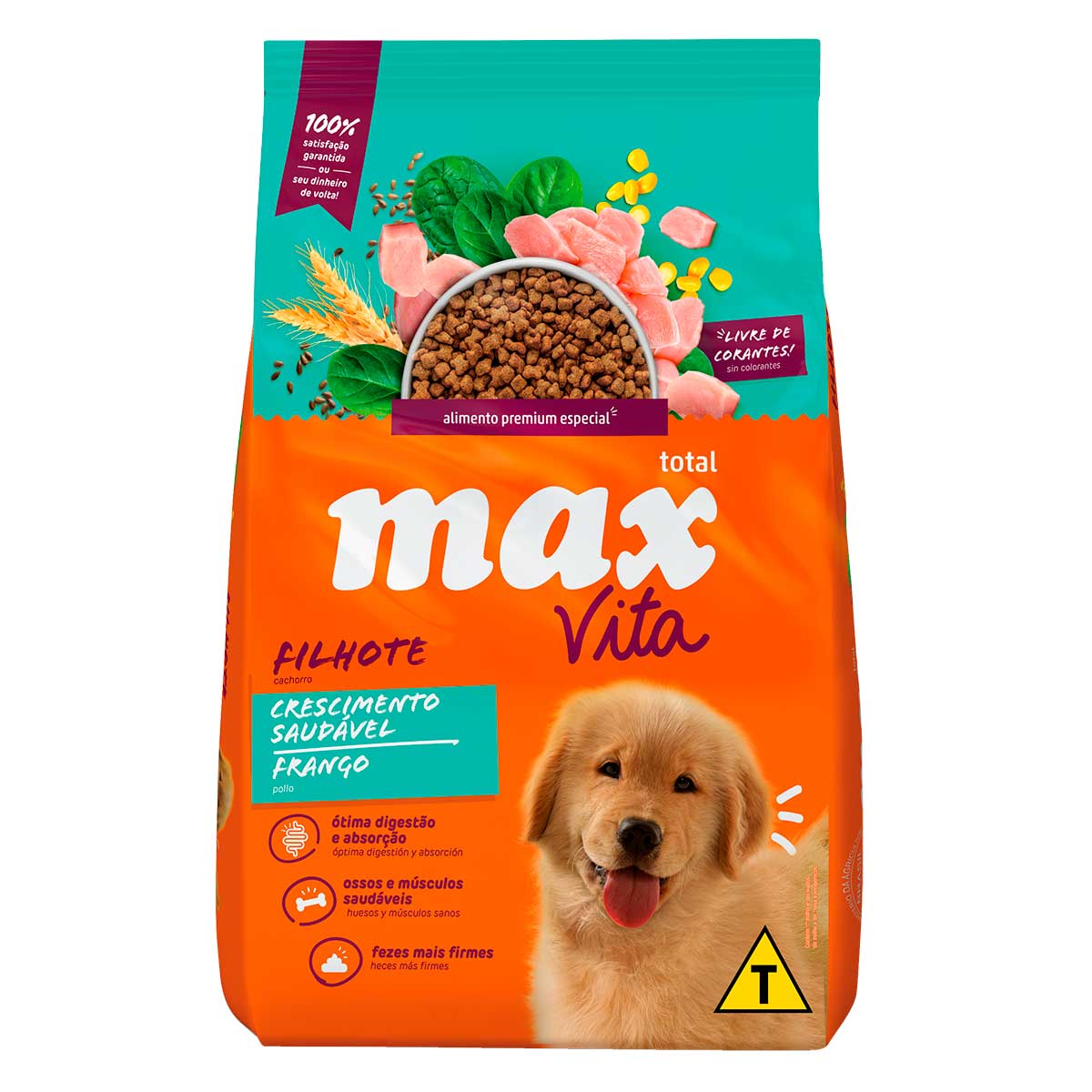 Ração Seca para Cães Filhotes Sabor Frango Max Vita Premium Especial 10,1Kg