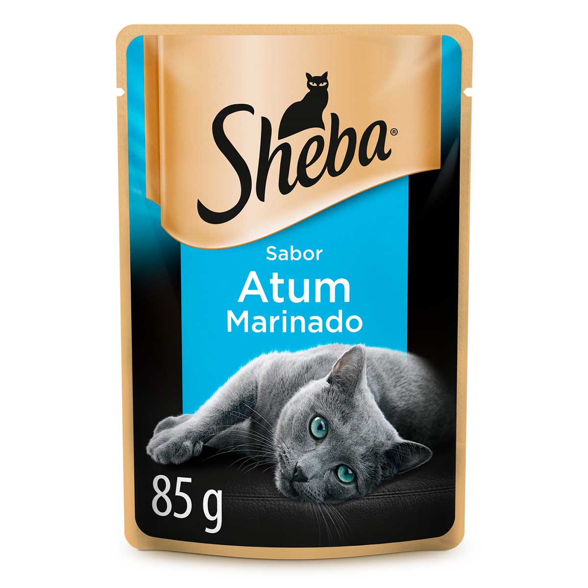 Ração Úmida Sheba Sachê Cortes Selecionados Sabor Atum Marinado para Gatos Adultos 85 g