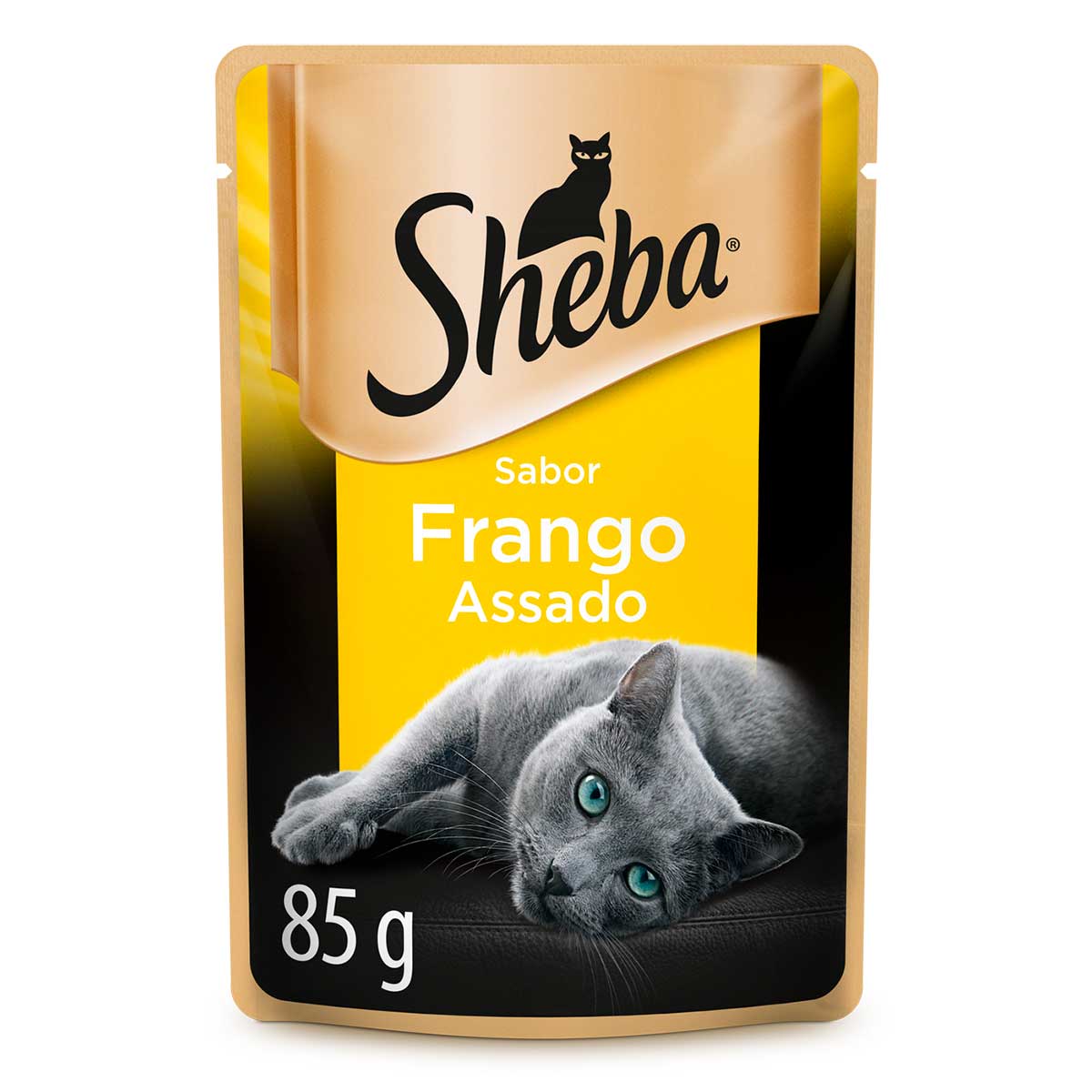 Ração Úmida Sheba Sachê Cortes Selecionados Sabor Frango Assado para Gatos Adultos 85 g