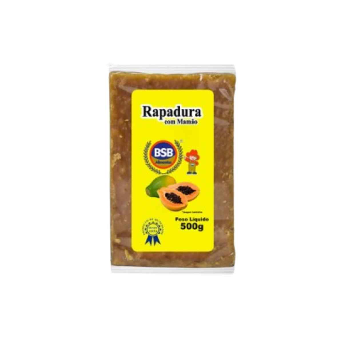 Rapadura com Mamão BSB 500 g