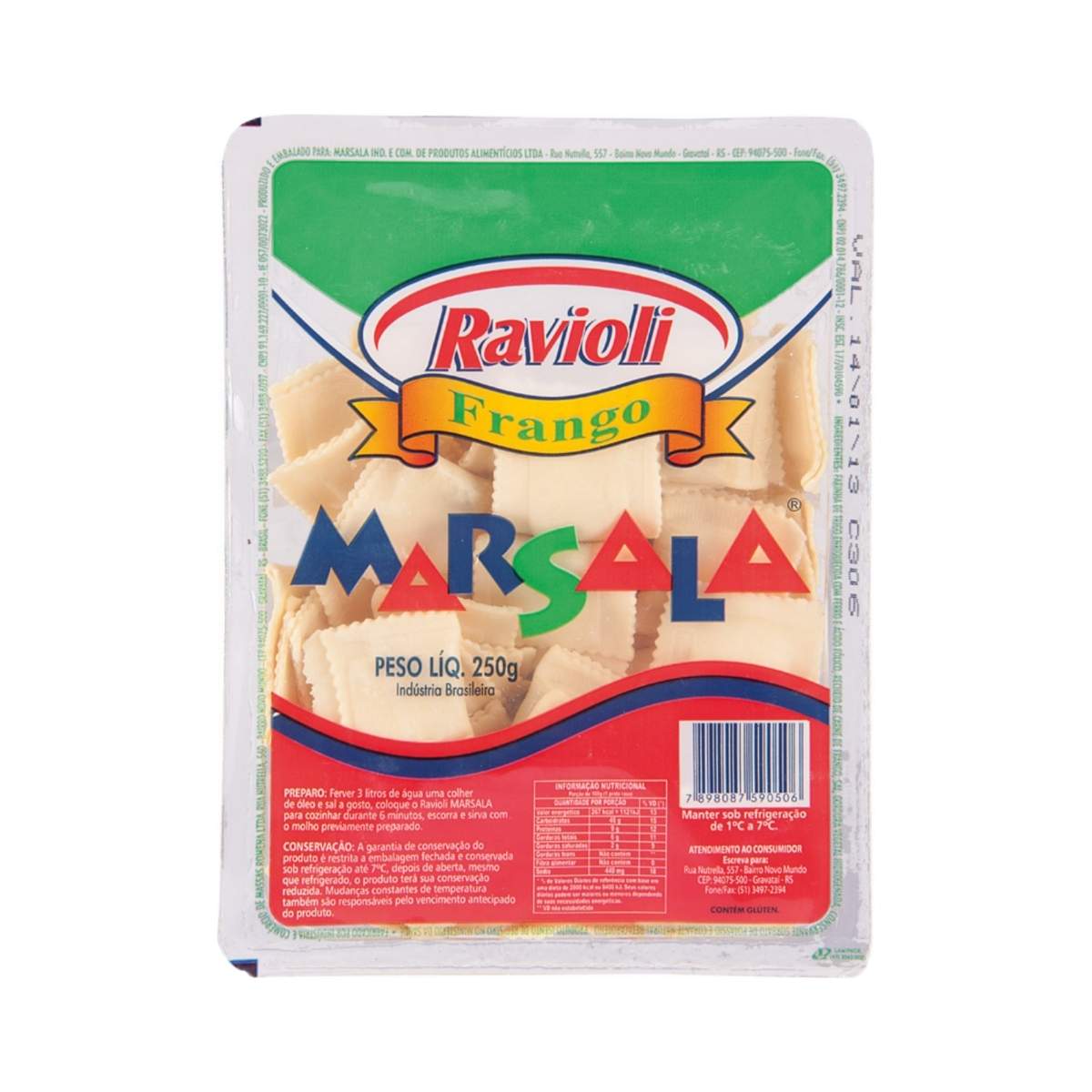 Ravioli De Frango Marsala 250 g