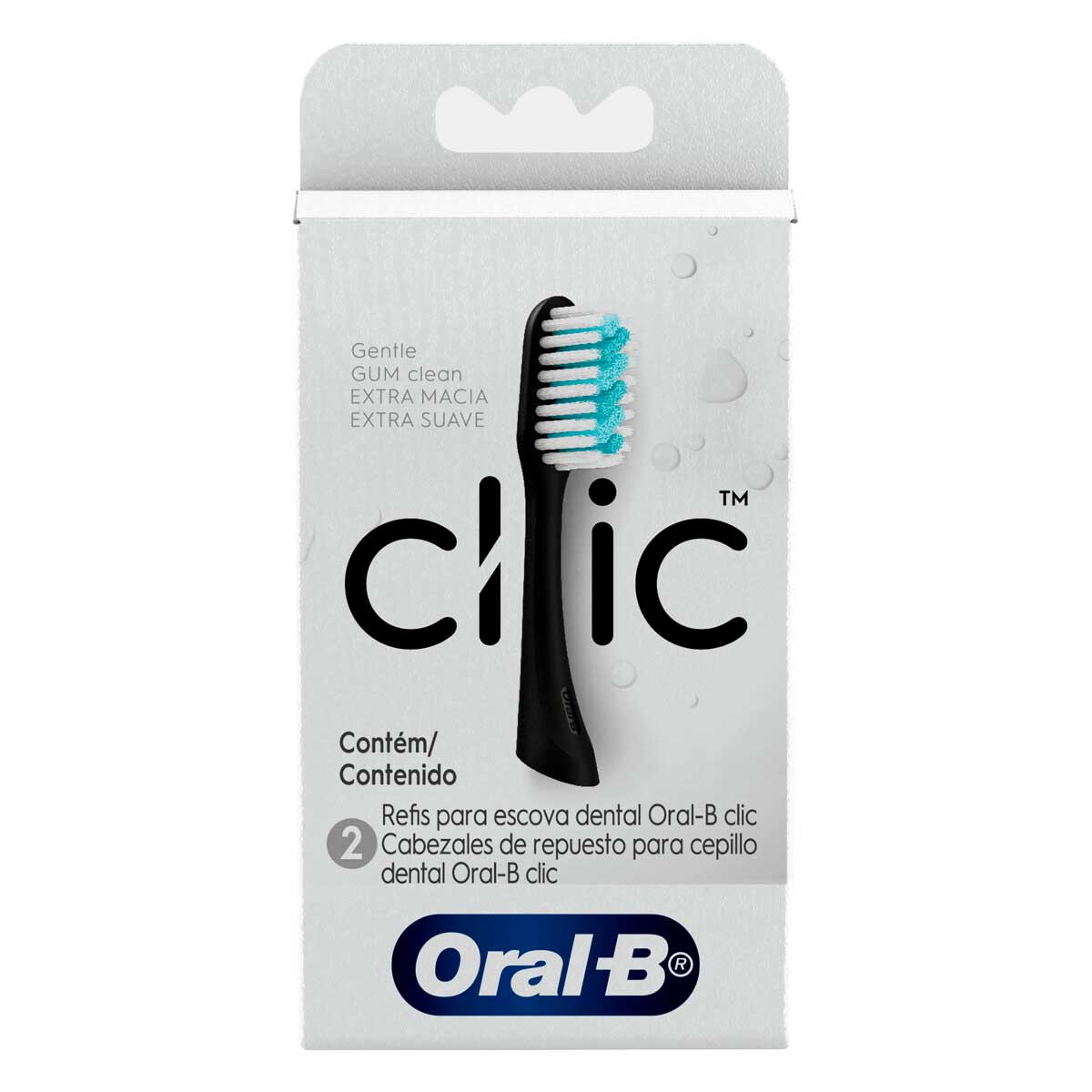 Escova Dental Extramacia Oral-B Clic Refil 2 Unidades