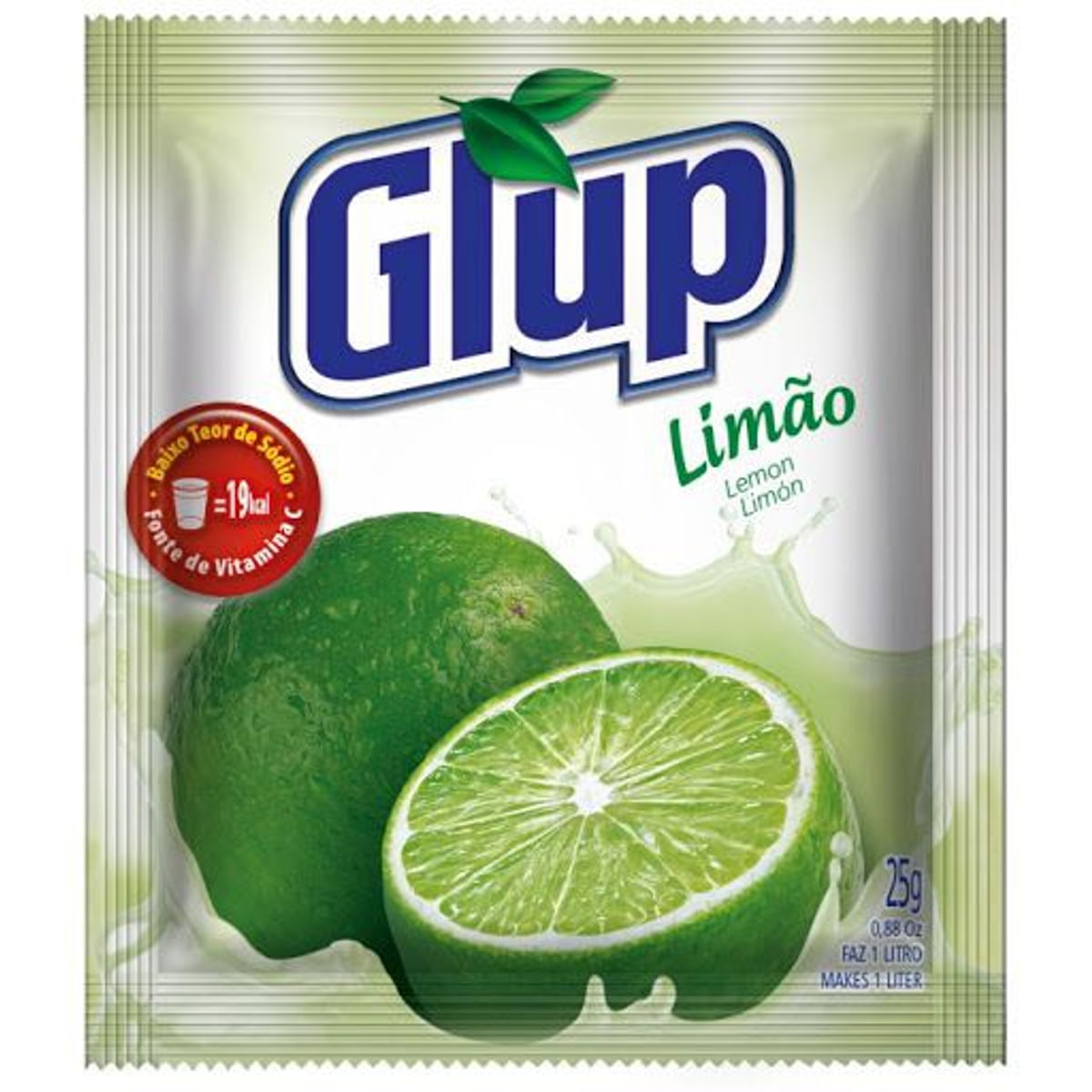 Refresco em Pó Sabor Limão Glup 25 g