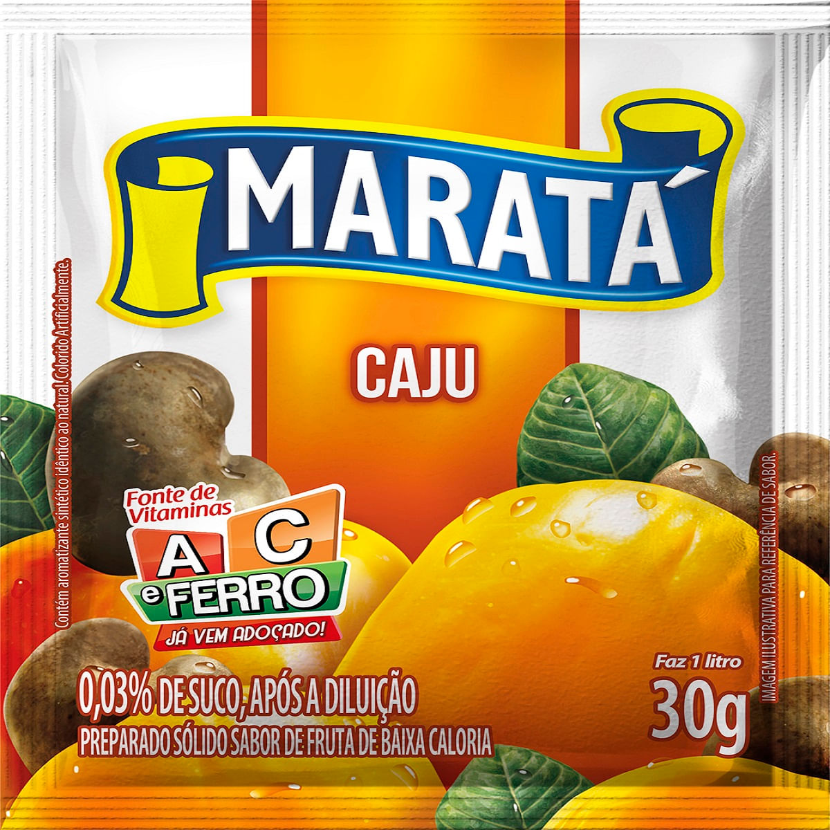 Refresco em Pó Caju Maratá 30 g