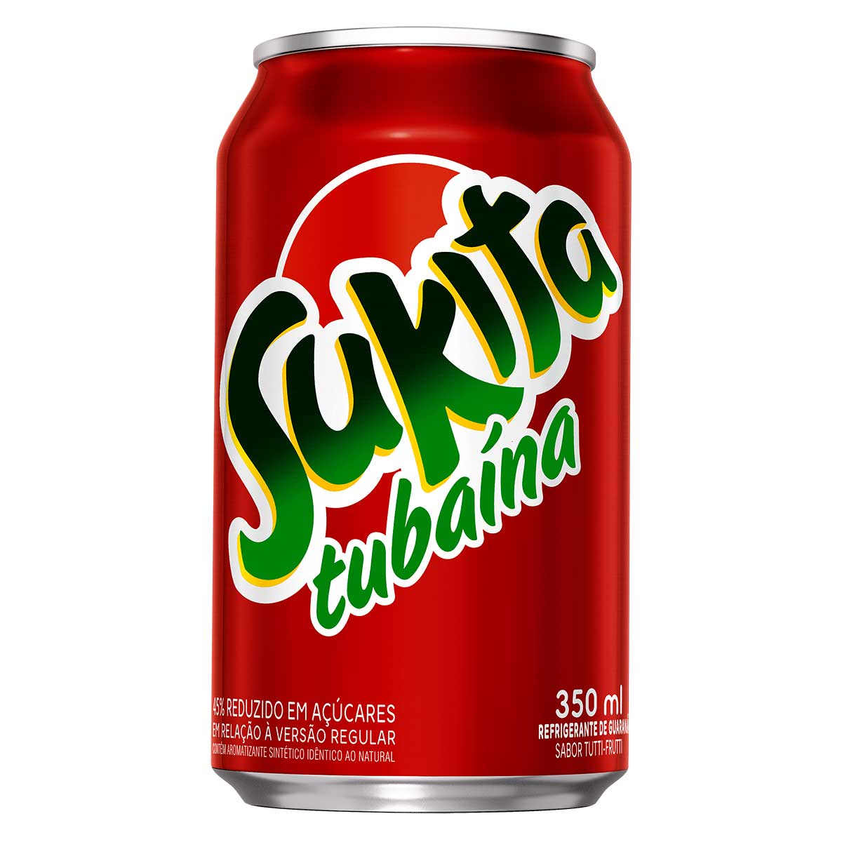 Refrigerante de Guaraná Tubaína Tutti Frutti Sukita Lata 350ml