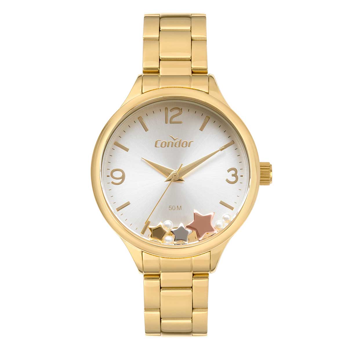 Relógio Condor Premium Feminino Dourado Analógico