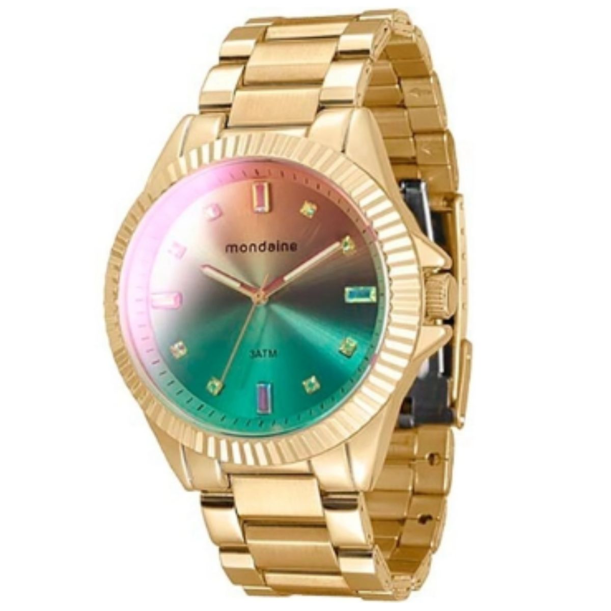 Relógio Mondaine Steel Feminino Dourado 76497LPMVDE5