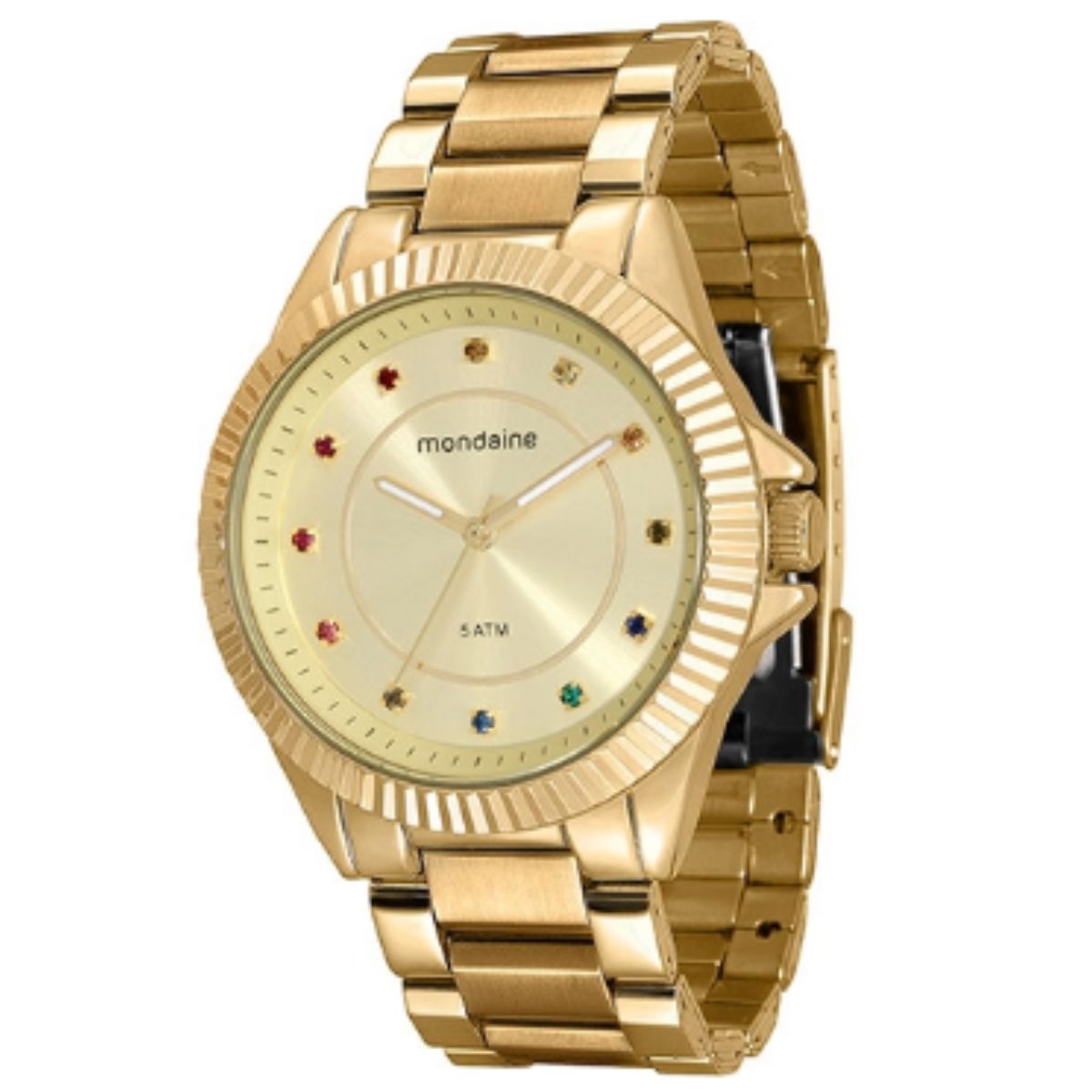 Relógio Mondaine Casual Feminino Dourado 76498LPMVDE1