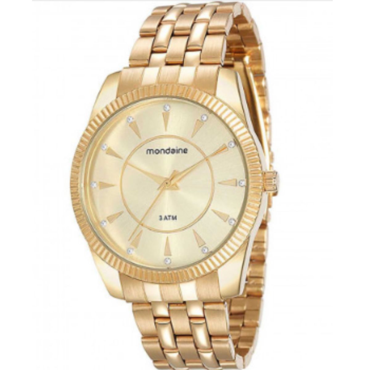 Relógio Mondaine Steel Feminino Dourado 76507LPMVDE1