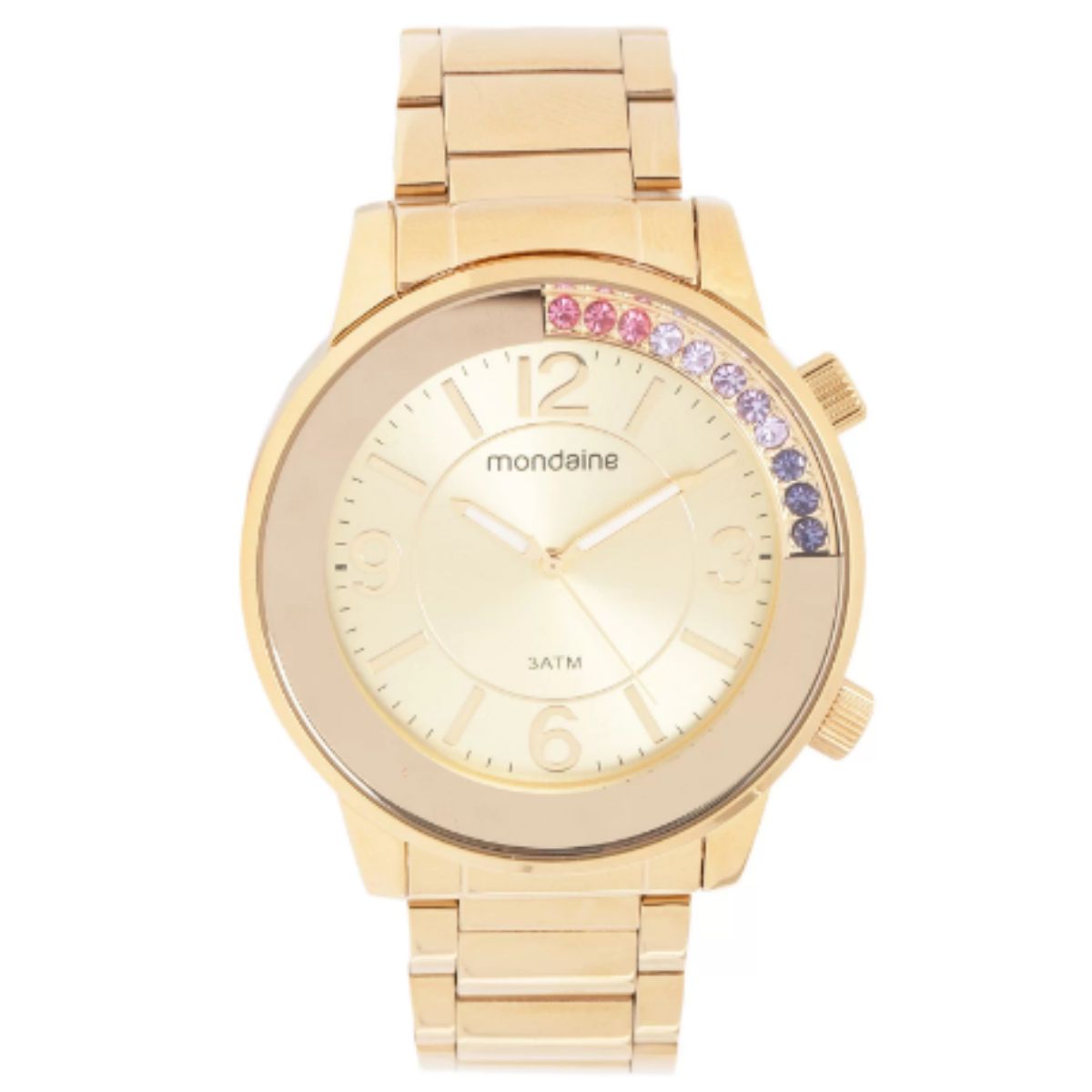 Relógio Mondaine Casual Feminino Dourado 94786LPMVDE1