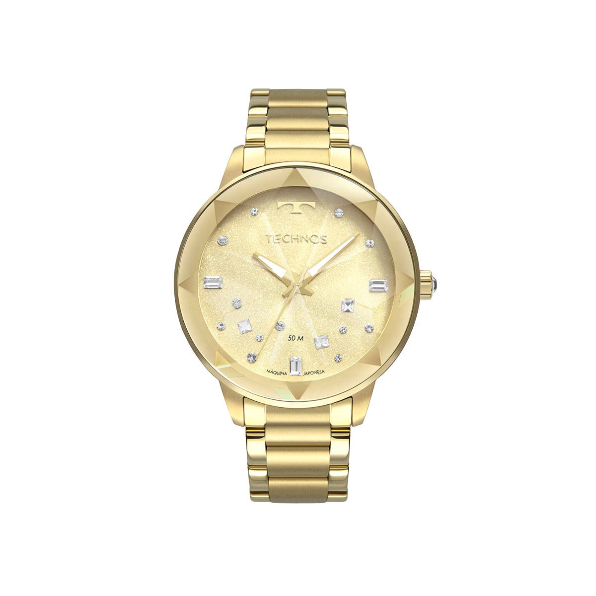 Relógio Technos Crystal Feminino Dourado Analógico 2039CE/4X