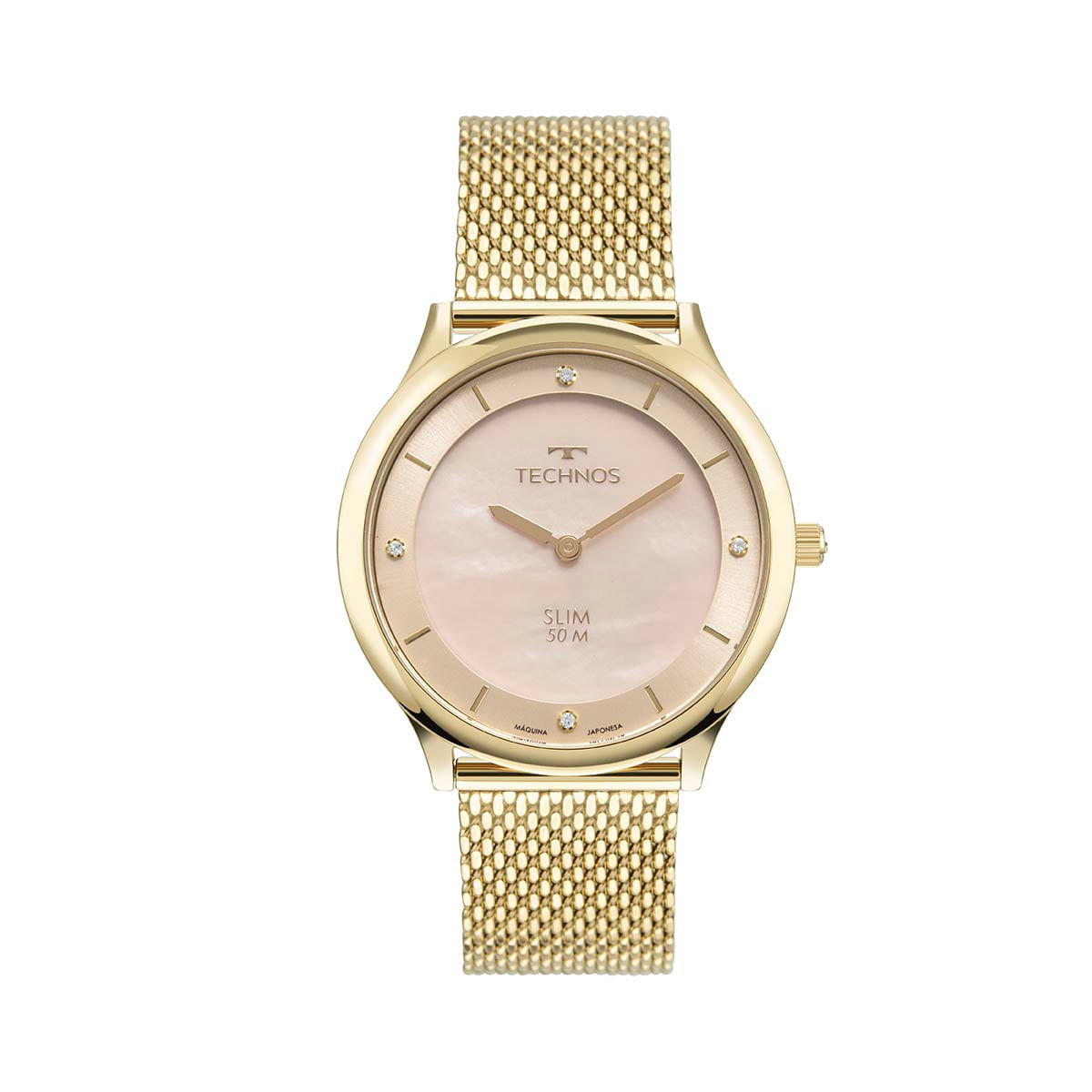 Relógio Technos Slim Feminino Dourado Analógico GL20HK/1T