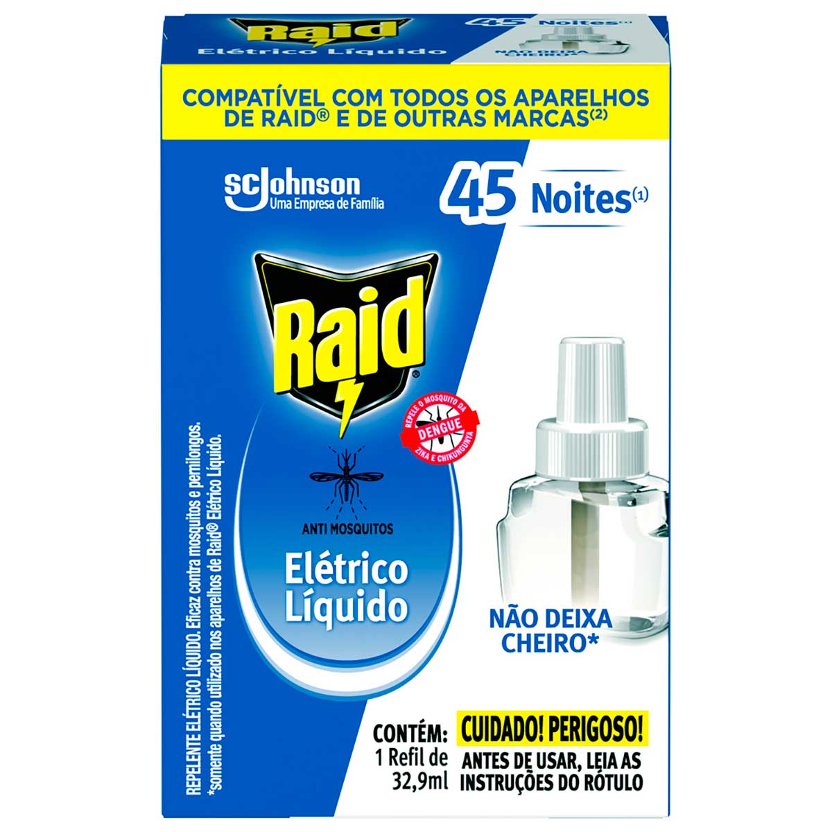 Repelente Elétrico Líquido Raid Refil 32,9 ml