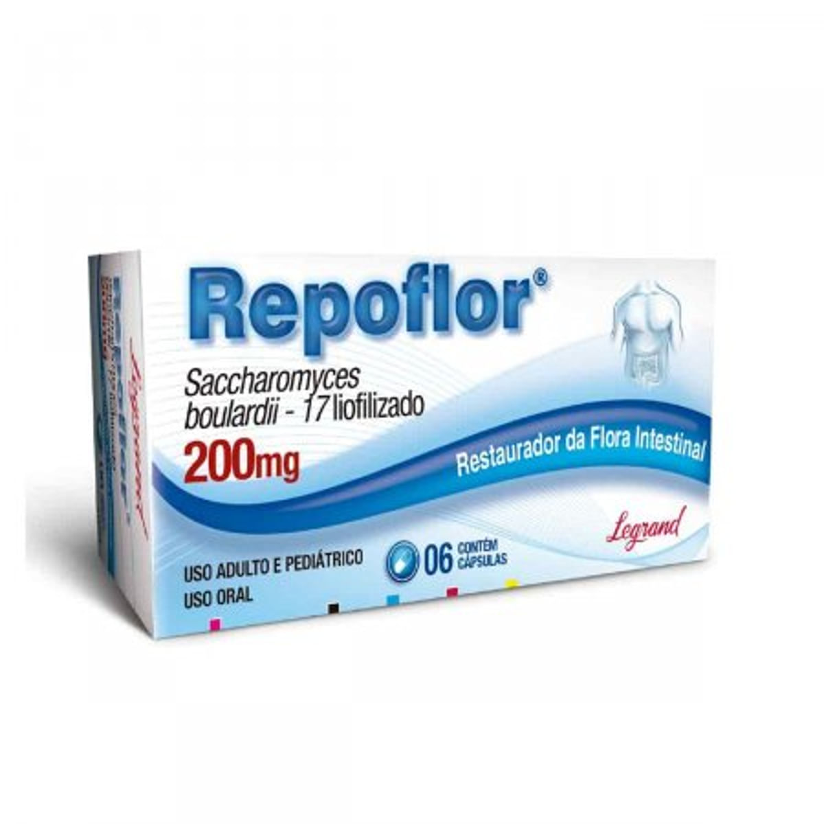 Repoflor com 6 Cápsulas 200 Mg