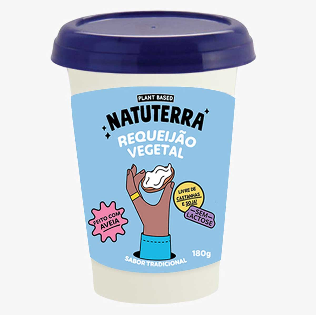 Requeijão Vegetal Zero Lactose Natuterra 180g