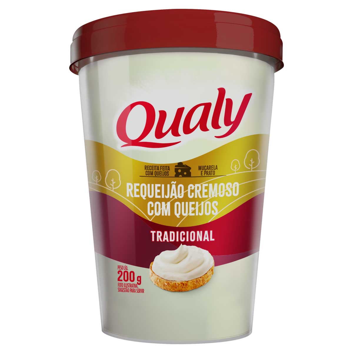 Requeijão Cremoso com Queijo Tradicional Qualy Copo 200g