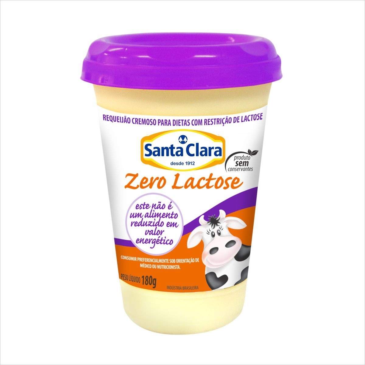 Requeijão Santa Clara Zero Lactose Pote 180 g