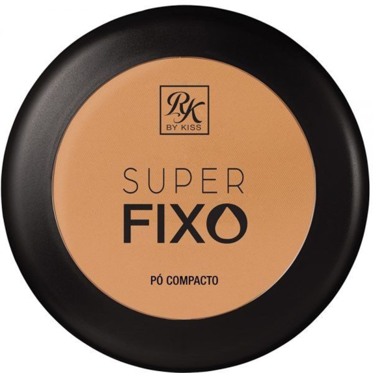 Pó Compacto Super Fixo RK Kiss New York Nude Com 9g